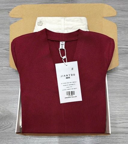 TB7635 SET ÁO THUN TAY DÀI, CV JEANS TRẮNG