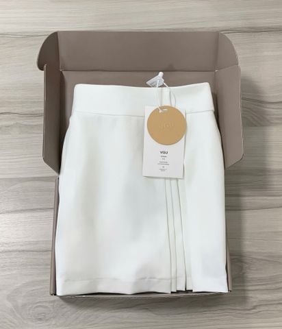 VGU9380 CHÂN VÁY NGẮN (TRẮNG)
