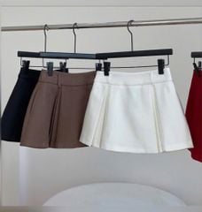 VGU9378 CHÂN VÁY NGẮN (NÂU RÊU)