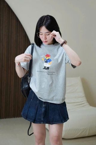 KS0291 ÁO THUN GẤU (XÁM)