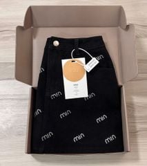 VGU9608 CHÂN VÁY NGẮN ĐÍNH ĐÁ (ĐEN)