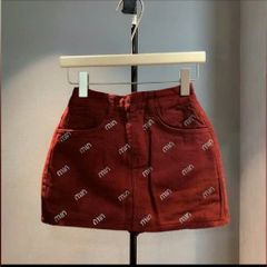 VGU9607 CHÂN VÁY NGẮN ĐÍNH ĐÁ (ĐỎ)