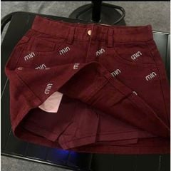 VGU9608 CHÂN VÁY NGẮN ĐÍNH ĐÁ (ĐEN)