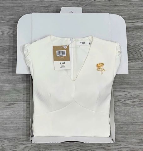 KS0436 ĐẦM TK BASIC TAG HOA (TRẮNG)