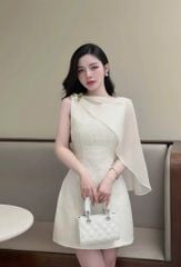 VGU9740 ĐẦM KEM PHỐI CHOÀNG TAG BƯỚM