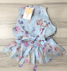 VGU9762 ĐẦM HOA MAXY ( XANH )