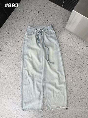 LEN1577 QUẦN JEAN QCCC KÈM DÂY ĐAI (XANH)