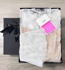 VGU9801 ĐẦM REN NGẮN TK TAY LOE