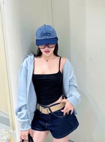 KS0494 - Áo Khoác Umi Dày Màu Xanh Nhạt