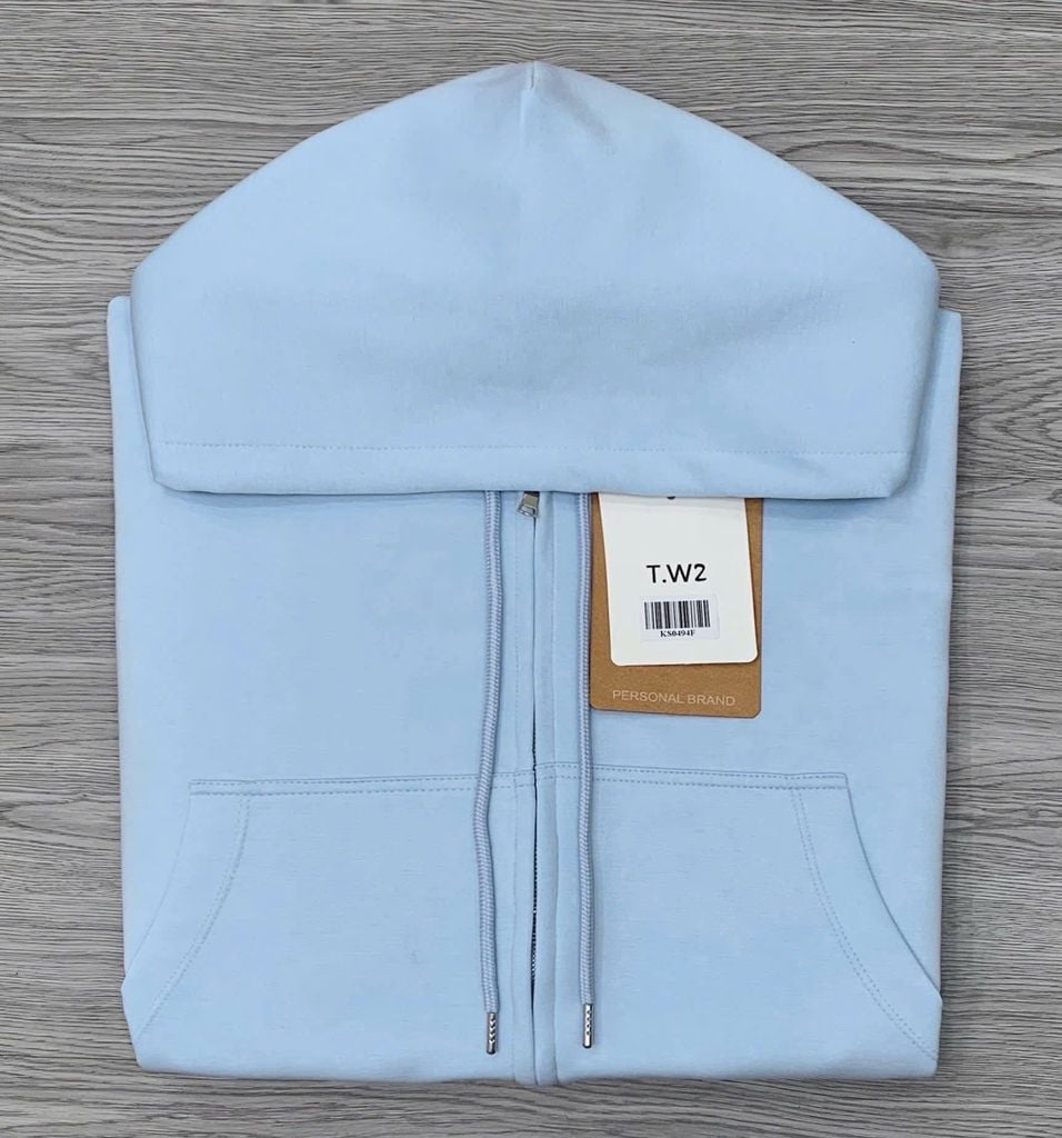 KS0494 - Áo Khoác Umi Dày Màu Xanh Nhạt