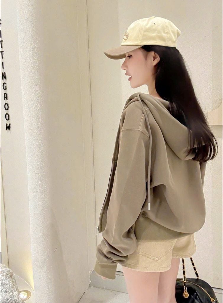 KS0496 - Áo Khoác Umi Dày Màu Be