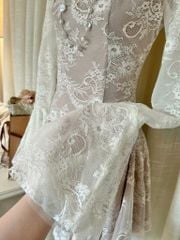 VGU9801 ĐẦM REN NGẮN TK TAY LOE