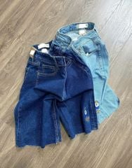 VGU9807 QUẦN JEAN NGỐ THÊU GẤU (ĐẬM)
