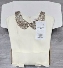 TB7941 ĐẦM KEM TK CỔ KẾT CƯỜM PHỐI NƠ