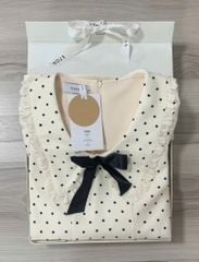 VGU9897 ĐẦM CHẤM BI TAY PHỒNG KẾT NƠ