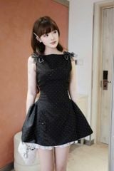 TB8001 ĐẦM NƠ TK ĐÍNH ĐÁ (ĐEN)