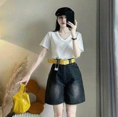 VGU9960-Quần short Jean Đen (quần lẻ, ko kèm nịt)