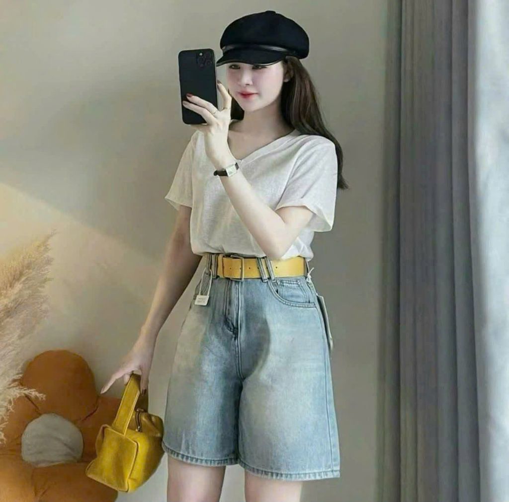 VGU9961-Quần short Jean Xanh (quần lẻ, ko kèm nịt)