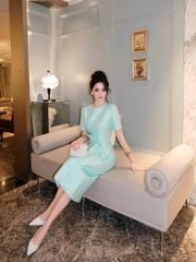 VGU9973 - Đầm TK Nhấn Nơ Eo