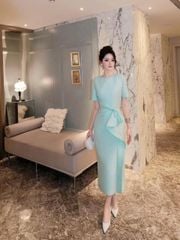 VGU9973 - Đầm TK Nhấn Nơ Eo