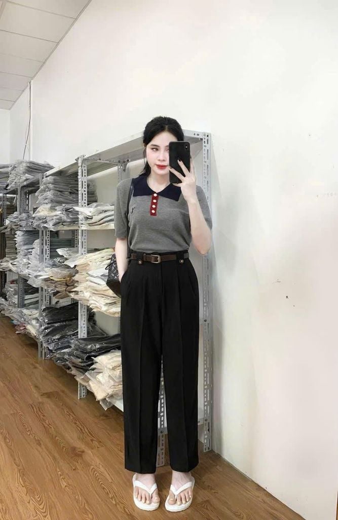 TQ4126 - Quần Dài Xám  (Quần lẻ ko kèm nịt)