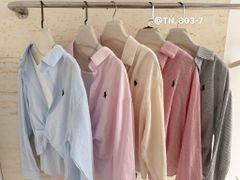 LEN2492 SET SƠMI SỌC XOẮN EO + ÁO 3LỖ + DÂY CỔ (HỒNG)