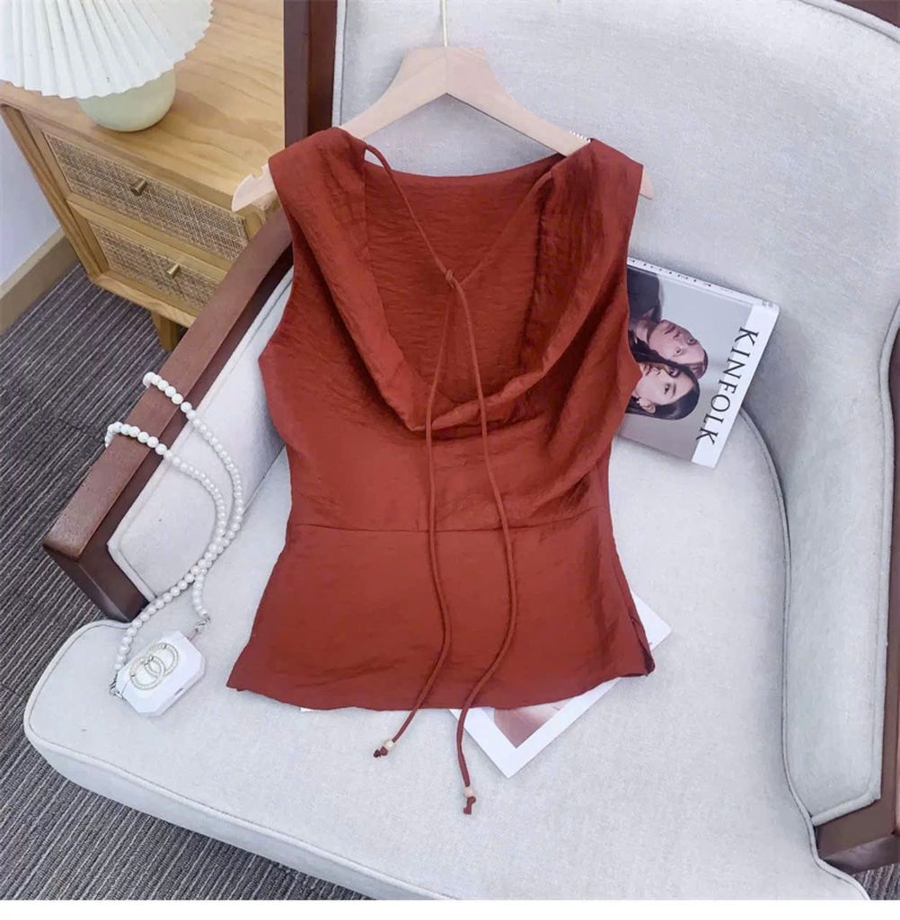 VGU9982-Set áo kiểu, CV dài Cam