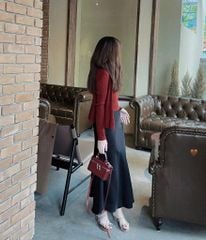 KS0580-Chân váy Lụa màu Da (CV lẻ)