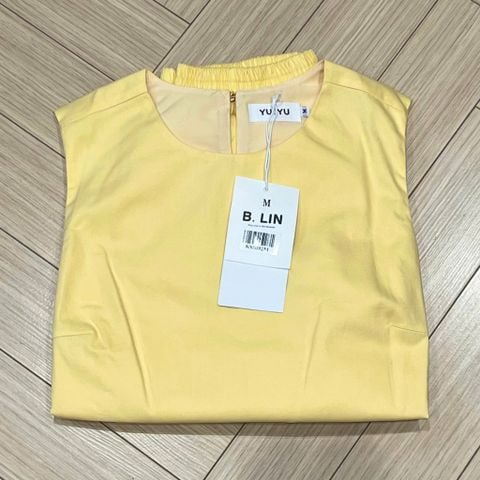 KS5092-Set basic áo sát nách +CV dài Vàng