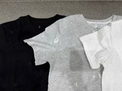 QCC2385-Áo thun phối lưới Trắng