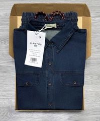 TB8051 - Set Short Jean Xanh Đậm