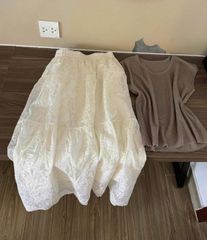 VGU0091 - Set Chân Váy Xòe + Áo Thun