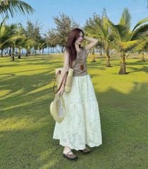 VGU0091 - Set Chân Váy Xòe + Áo Thun