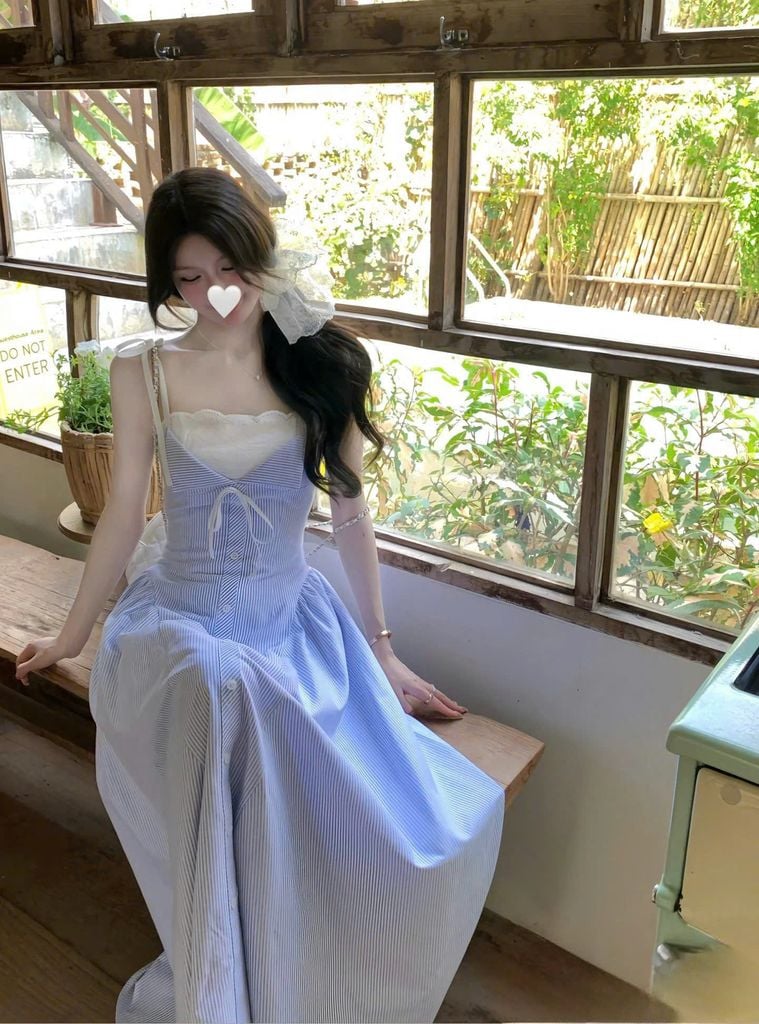VRA0601 - ĐẦM 2 DÂY DÁNG DÀI