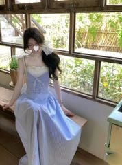 VRA0601 - ĐẦM 2 DÂY DÁNG DÀI