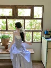 VRA0601 - ĐẦM 2 DÂY DÁNG DÀI