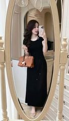 TB8271-Set áo thun body, CV dài Đen (full đen)