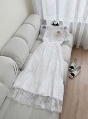VGU0244-Đầm ren TK đính hoa CC