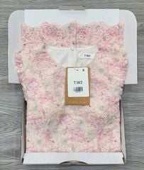 KS0753-Đầm kate thêu hoa Hồng Đậm
