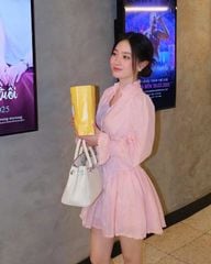 VRA0622 ĐẦM REN HỒNG