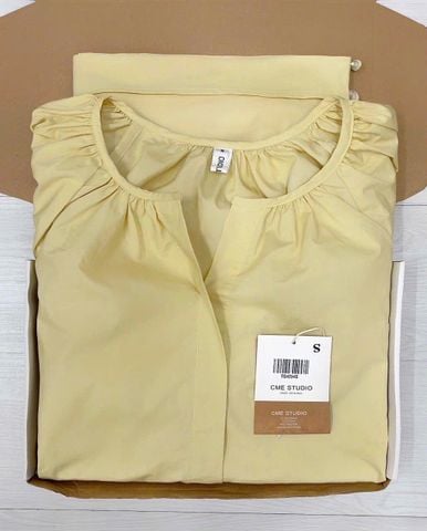TQ4294-Set áo tay lỡ, quần short Vàng Đậm