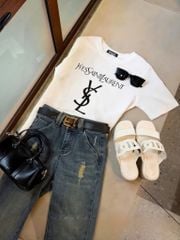 VGU0367-Quần jean ống loe mài rách (quần lẻ)