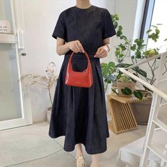KS0872-Set jean, áo phối nút sau lưng+CV xòe CC