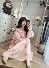 TB8552 SET HOA + CV DÀI ( HỒNG CAM)