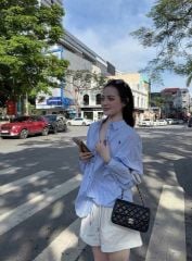 TB8540 SET ÁO SƠ MI TAY DÀI THÊU NGỰA + QUẦN SHORT