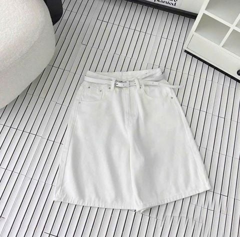 TB8248 QUẦN JEAN NGỐ KÈM NỊT ( TRẮNG KEM )