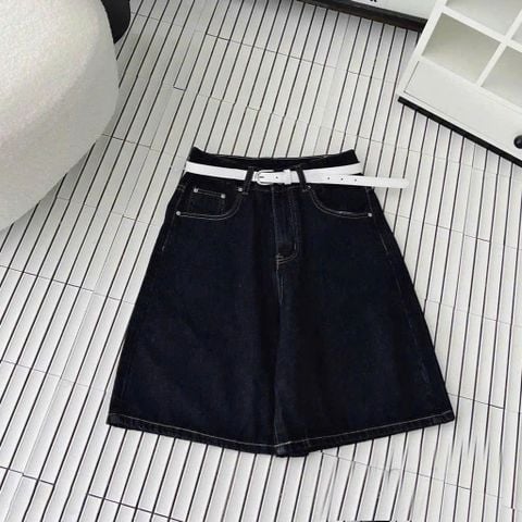 TB8249 QUẦN JEAN NGỐ KÈM NỊT (XANH ĐEN)