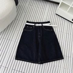 TB8249 QUẦN JEAN NGỐ KÈM NỊT (XANH ĐEN)