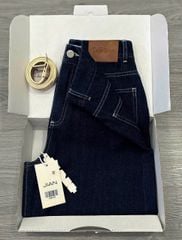 TB8249 QUẦN JEAN NGỐ KÈM NỊT (XANH ĐEN)