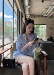 TB8540 SET ÁO SƠ MI TAY DÀI THÊU NGỰA + QUẦN SHORT